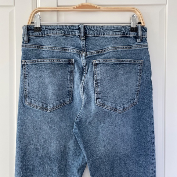 Zara High-Waisted Full Length Straight Leg Jeans - Size 29 (CA 8) - Picture 6 of 10